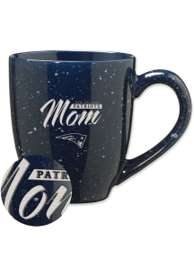 New England Patriots Mom 16oz Speckle Ceramic Mug - Navy Blue