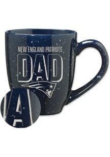 New England Patriots 16oz #1 Dad Speckle Ceramic Mug - Navy Blue