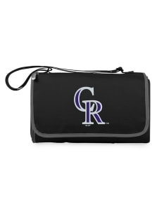 Colorado Rockies Outdoor Picnic Fleece Blanket - Black