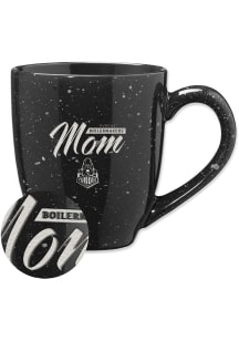 Purdue Boilermakers Mom 16oz Speckle Ceramic Mug - Black