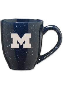 Michigan Wolverines 16oz Team Logo Speckled Ceramic Mug - Blue