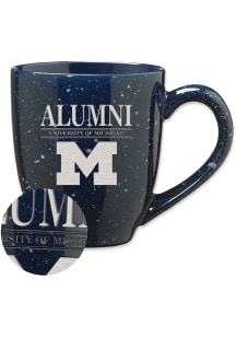 Michigan Wolverines 16oz Alumni Speckled Ceramic Mug - Blue