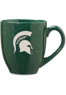 Michigan State Spartans 16oz Team Logo Speckled Ceramic Mug - Green