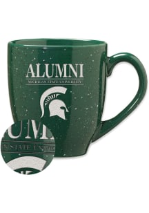 Michigan State Spartans 16oz Alumni Speckled Ceramic Mug - Green
