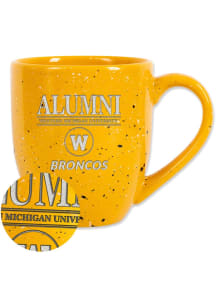 Western Michigan Broncos 16oz Alumni Speckled Ceramic Mug - Yellow