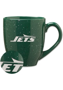 New York Jets 16oz Speckle Ceramic Mug - Green