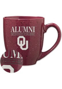 Oklahoma Sooners 16oz Alumni Speckled Ceramic Mug - Maroon