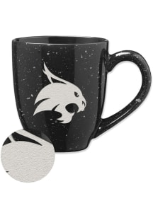 Texas State Bobcats 16oz Speckle Ceramic Mug - Black