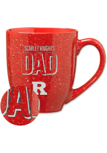 Rutgers Scarlet Knights 16oz #1 Dad Speckle Ceramic Mug - Red