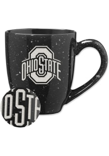 Ohio State Buckeyes 16oz Speckle Ceramic Mug - Black