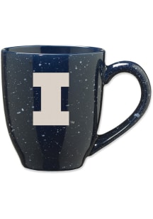 Illinois Fighting Illini 16oz Speckle Ceramic Mug - Navy Blue