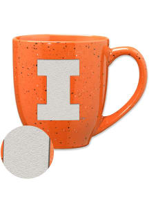 Illinois Fighting Illini 16oz Team Logo Speckled Ceramic Mug - Orange