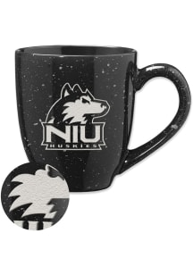 Northern Illinois Huskies 16oz Speckle Ceramic Mug - Black