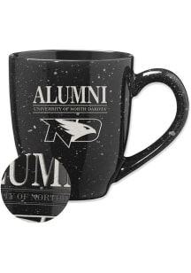 North Dakota Fighting Hawks Alumni 16oz Speckle Ceramic Mug - Black