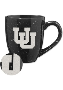 Utah Utes 16oz Speckle Ceramic Mug - Black