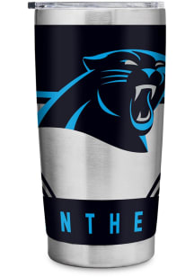 Carolina Panthers 20oz Stainless Steel Tumbler - Silver