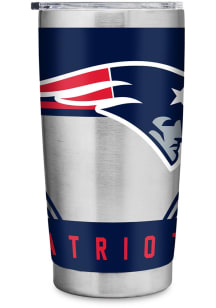 New England Patriots 20oz Stainless Steel Tumbler - Silver