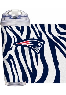 New England Patriots 24oz Glitter Tumbler - Navy Blue