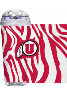 Utah Utes 24oz Glitter Tumbler - Red