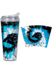 Carolina Panthers 24oz Metallic Tumbler - Black