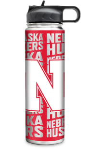 Nebraska Cornhuskers 22oz Stainless Steel Tumbler - Silver