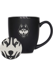 UConn Huskies Personalized Bistro Ceramic Mug - Black
