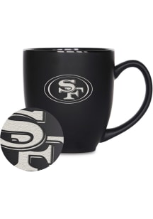 San Francisco 49ers Personalized Bistro Ceramic Mug - Black
