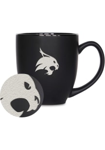 Texas State Bobcats Personalized Bistro Ceramic Mug - Black