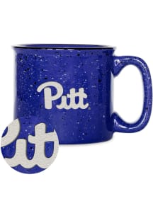 Pitt Panthers Personalized 12oz Campfire Ceramic Mug - Blue