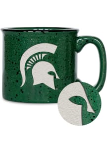 Michigan State Spartans Personalized 12oz Campfire Ceramic Mug - Green