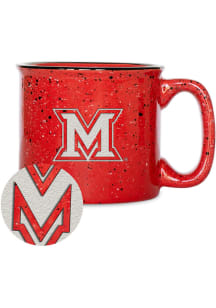 Miami RedHawks Personalized 12oz Campfire Ceramic Mug - Red