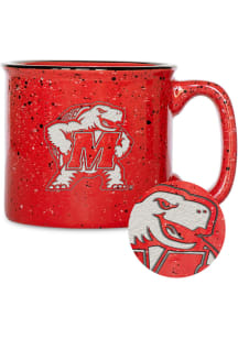 Maryland Terrapins Personalized 12oz Campfire Ceramic Mug - Red