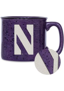 Northwestern Wildcats Personalized 12oz Campfire Ceramic Mug - Purple