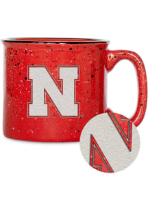 Nebraska Cornhuskers Personalized 12oz Campfire Ceramic Mug - Red