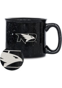 North Dakota Fighting Hawks Personalized 12oz Campfire Ceramic Mug - Black