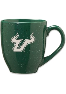 South Florida Bulls Personalized 16oz Speckle Ceramic Mug - Green