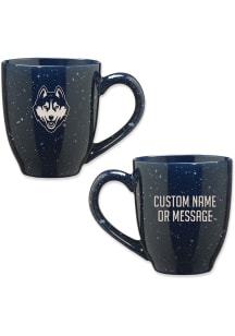 UConn Huskies Personalized 16oz Speckle Ceramic Mug - Navy Blue