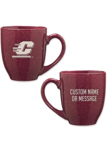 Central Michigan Chippewas Personalized 16oz Speckle Ceramic Mug - Maroon