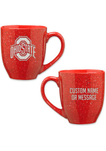 Ohio State Buckeyes Personalized 16oz Speckle Ceramic Mug - Red