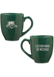 Ohio Bobcats Personalized 16oz Speckle Ceramic Mug - Green
