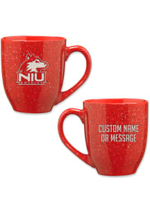 Northern Illinois Huskies Personalized 16oz Speckle Ceramic Mug - Red