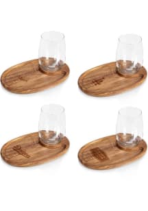 Los Angeles Dodgers 4 Piece Wine and Appetizer Serving Tray