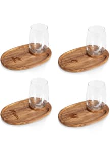 Miami Marlins 4 Piece Wine and Appetizer Serving Tray