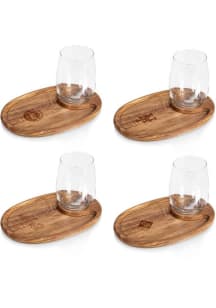 New York Mets 4 Piece Wine and Appetizer Serving Tray