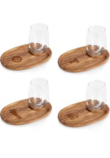 Texas Rangers 4 Piece Wine and Appetizer Serving Tray
