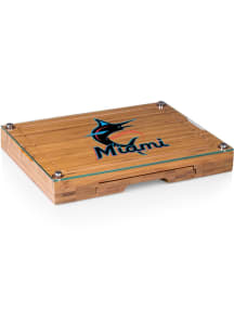 Miami Marlins Concerto Tool Set and Glass Top Cheese Serving Tray