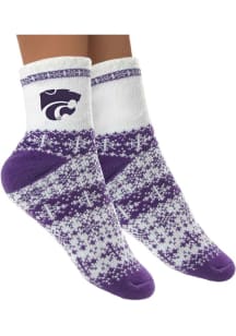 K-State Wildcats Holiday Womens Crew Socks