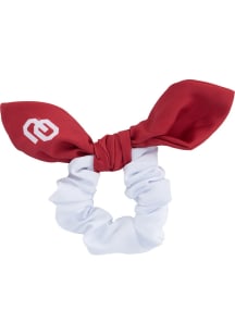 Oklahoma Sooners Colorblock Bow Womens Hair Scrunchie