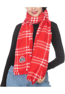 Ohio State Buckeyes Plaid Blanket Womens Scarf