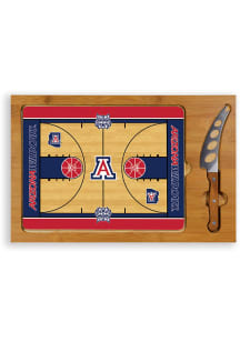 Arizona Wildcats Icon Basketball Glass Top Cutting Board